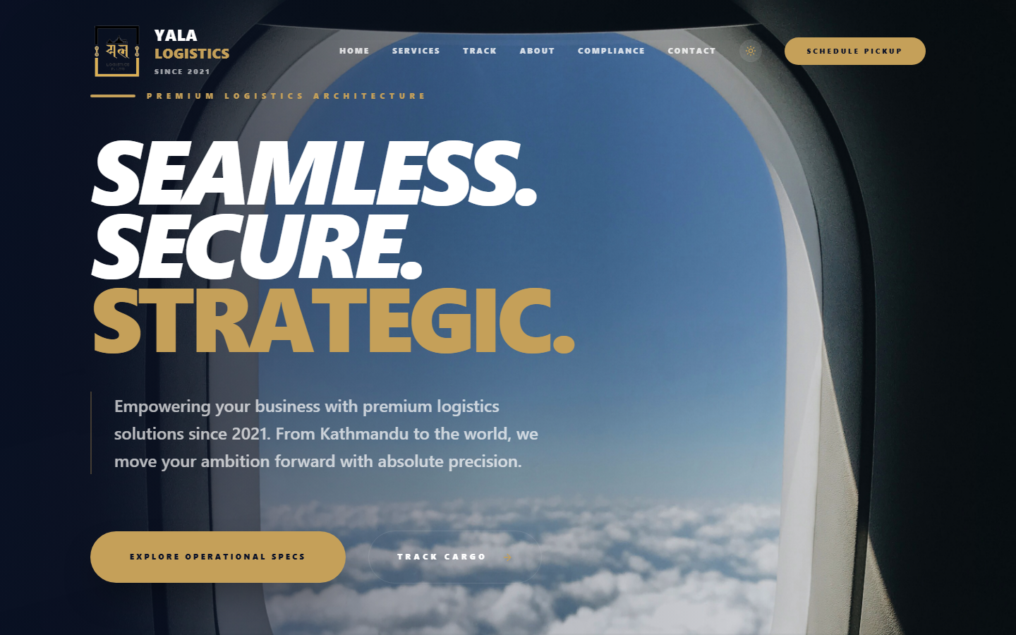 Yala Logistics corporate logistics website homepage